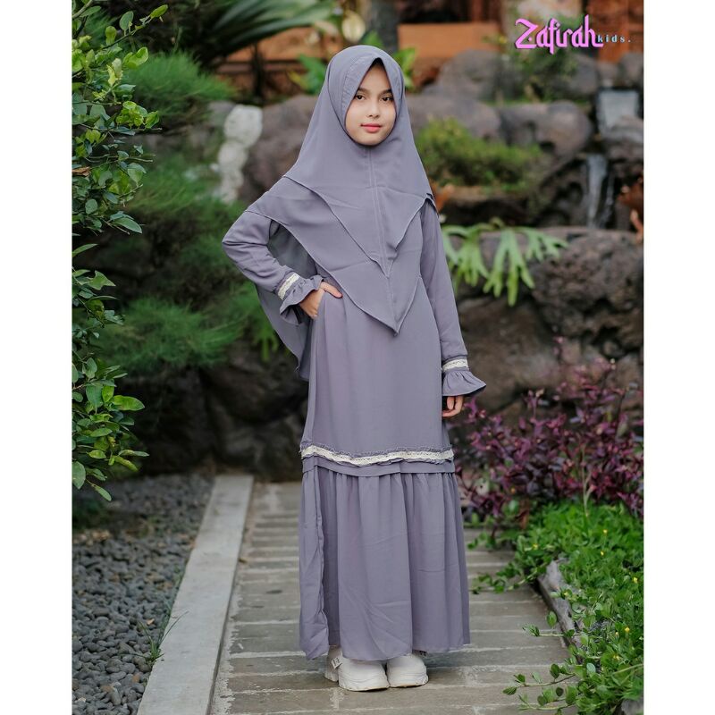 ORI ZAFIRAH KIDS/ceruty set khimar Erina syari