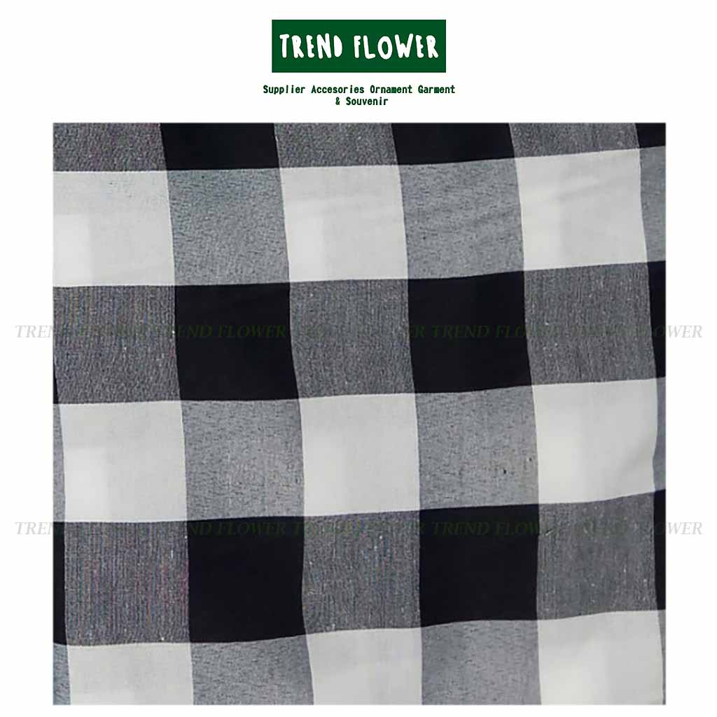 Promo Kain Bali Poleng Tridatu Motif Kotak Kotak Hitam Putih Kain Bali Adat Kain Keagamaan Per Meter