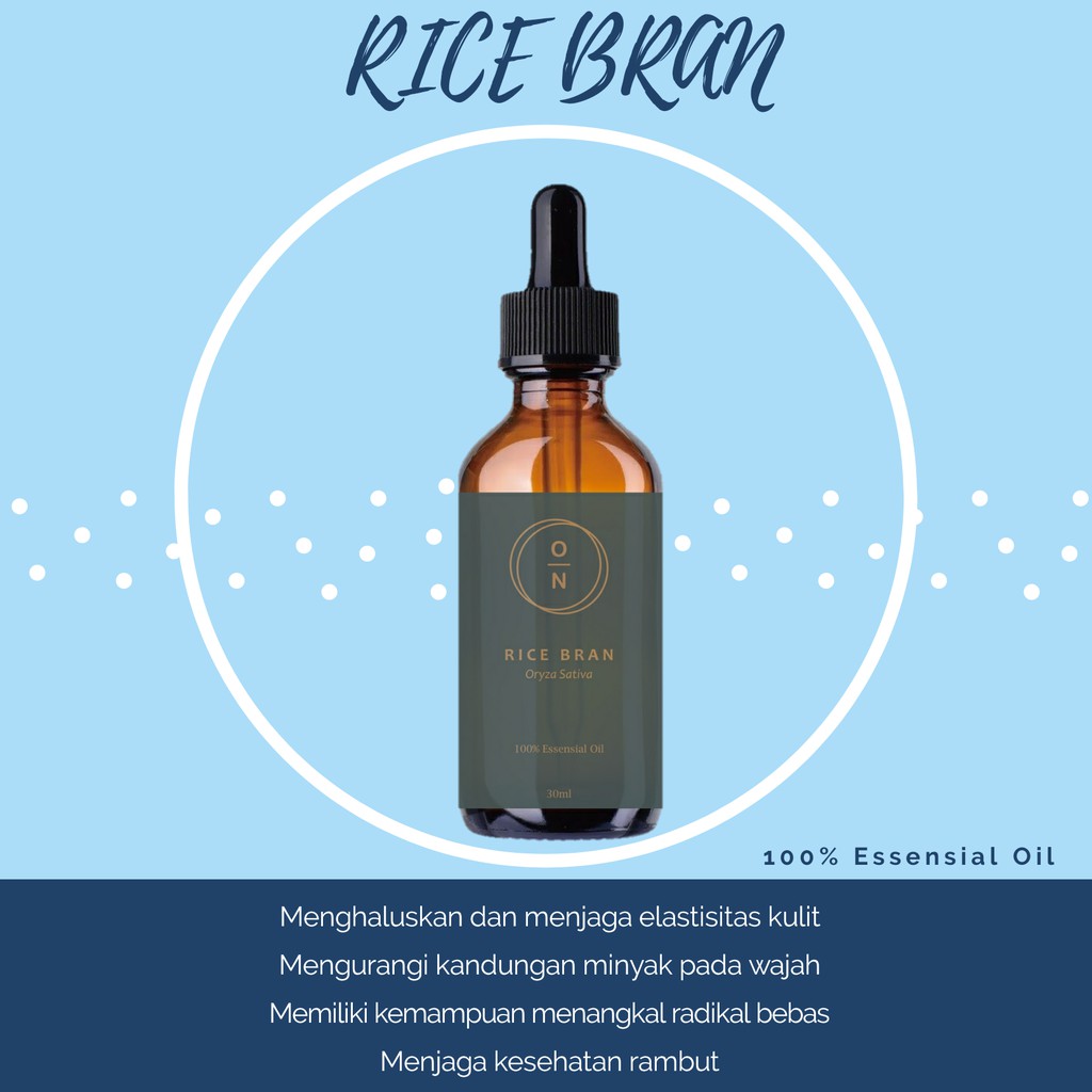 Pure Rice Bran Face Oil Cold Pressed Ricebran Minyak Bekatul Solusi Wajah Cerah Alami