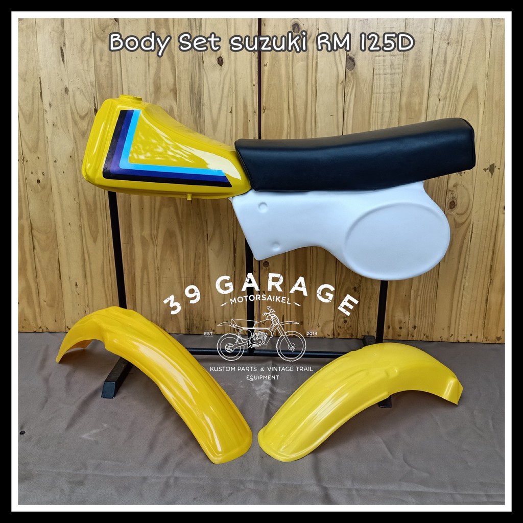 body set trail klasik cover set trail tua  suzuki RM 125D vintage trail jadul vintage trail