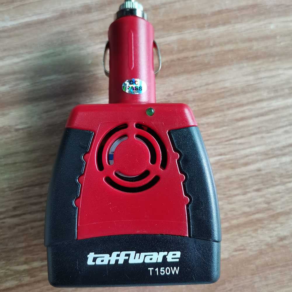 Termurah ! Taffware Power Car Inverter 150W 220V AC EU Plug 5V USB Charger T150W