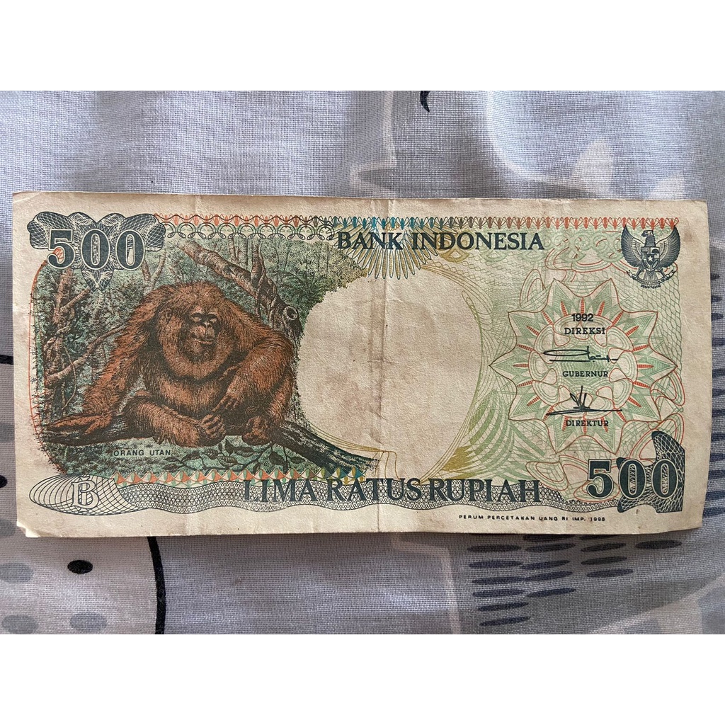 Uang Kertas Rp 500 Tahun 1992