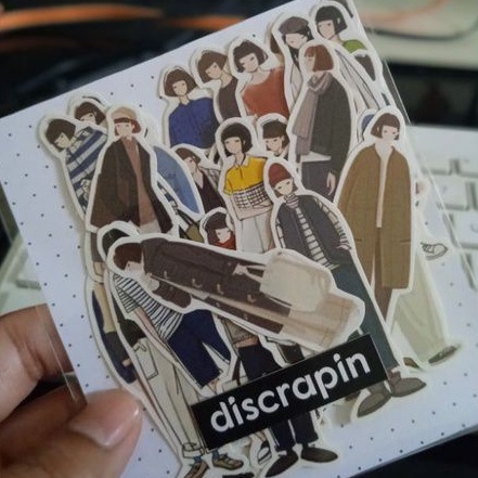 

(DSP) 43PCS STICKER GIRL OOTD/STICKER GIRL AESTHETIC/STICKER BUJO DAILY OOTD/STICKER TWEVELYIN SERIES
