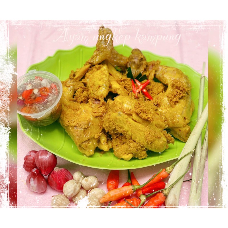 

ayam kampung ungkap ( frozen ) + sambal