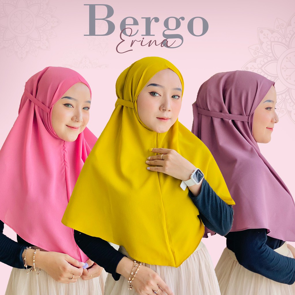 HIJAB BERGO MARYAM TALI NON PET WOLFIS PREMIUM BERGO TALI KHIMAR JILAB KERUDUNG