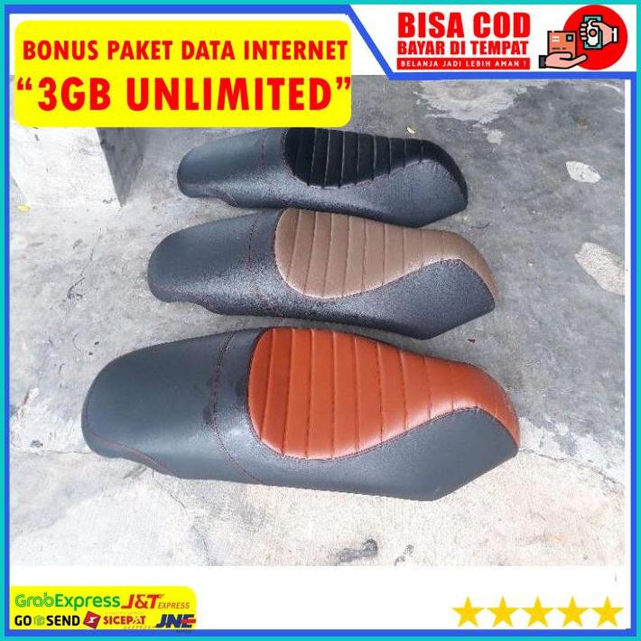 Cover Kulit Jok Scoopy Caferacer Sarung Jok Scoopy Single Seat