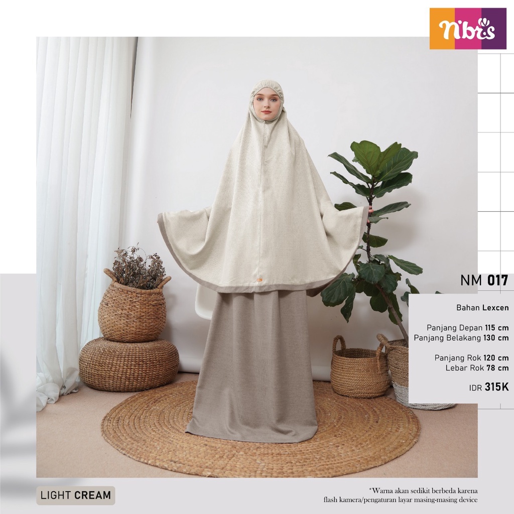 Nibras Mukena NM 17 NMA 17 Bahan Lexcen Mukena Couple Ibu dan Anak by NBRS