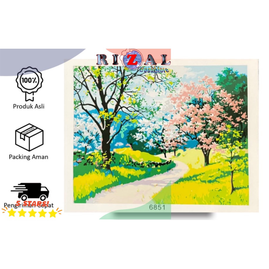 

BELAJAR MELUKIS Kako Paint By Numbers 40x50cm Garden 6851