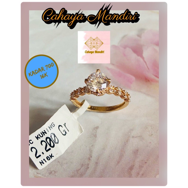 Cincin Emas kadar 700 (16K) Berat +/- 2,20 gram