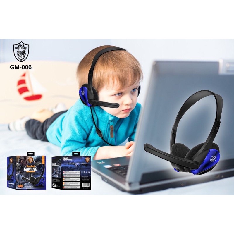 HEADPHONE BANDO GAMING TYPE GM-006 SUPERBASS FOR HP/LAPTOP/PC