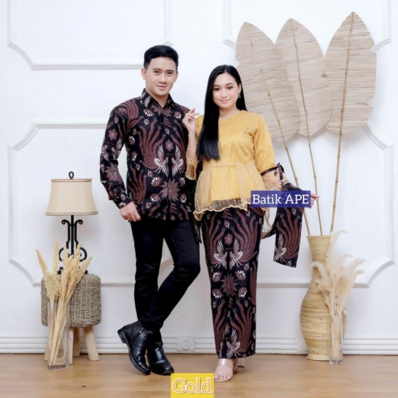 SARIMBIT KEBAYA JUMBO 3L MAURA COUPLE SANIA RUFFLE RNB BROKAT TILE ORIGINAL NDORO JOWI MODERN MURAH