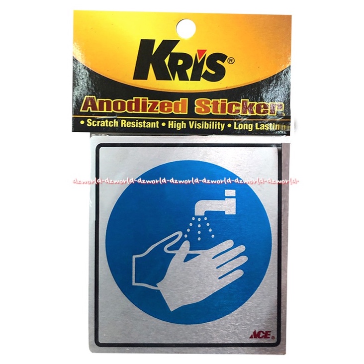 Kris Sticker Hand Wash Picture Gambar Cuci Tangan Di Kran Stiker Peringatan Wajib Cucitangan Handwash Wash Hand