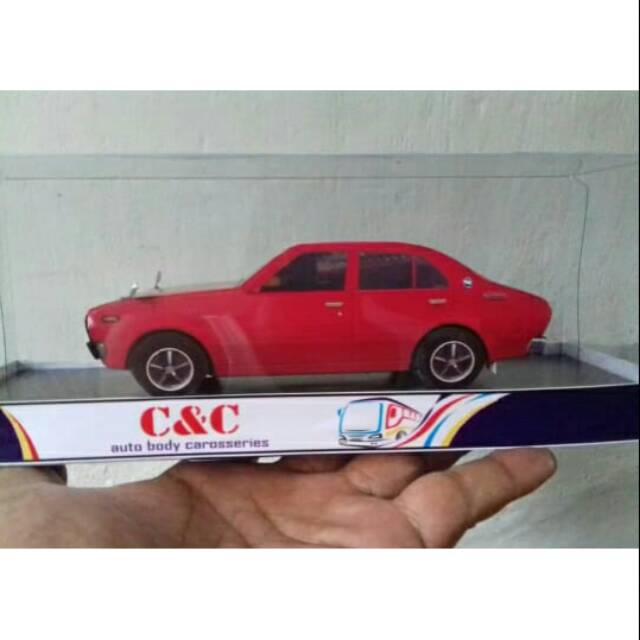 Miniatur Papercraft Mobil Corolla Old