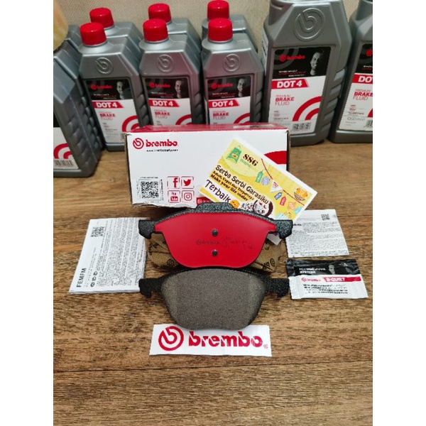 Brake pad kampas rem belakang Ford Focus Biante BREMBO