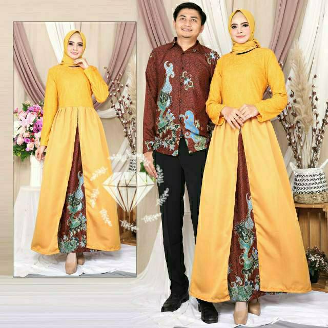 CP ELEGANT COUPLE PASANGAN BRUKAT BALOTELI, GAMIS HIJAB MUSLIM, DRESS (REAL PIC)