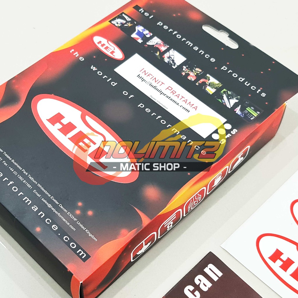 Selang Rem Brake Line HEL Infinit Depan Carbon ABS Yamaha Aerox 155