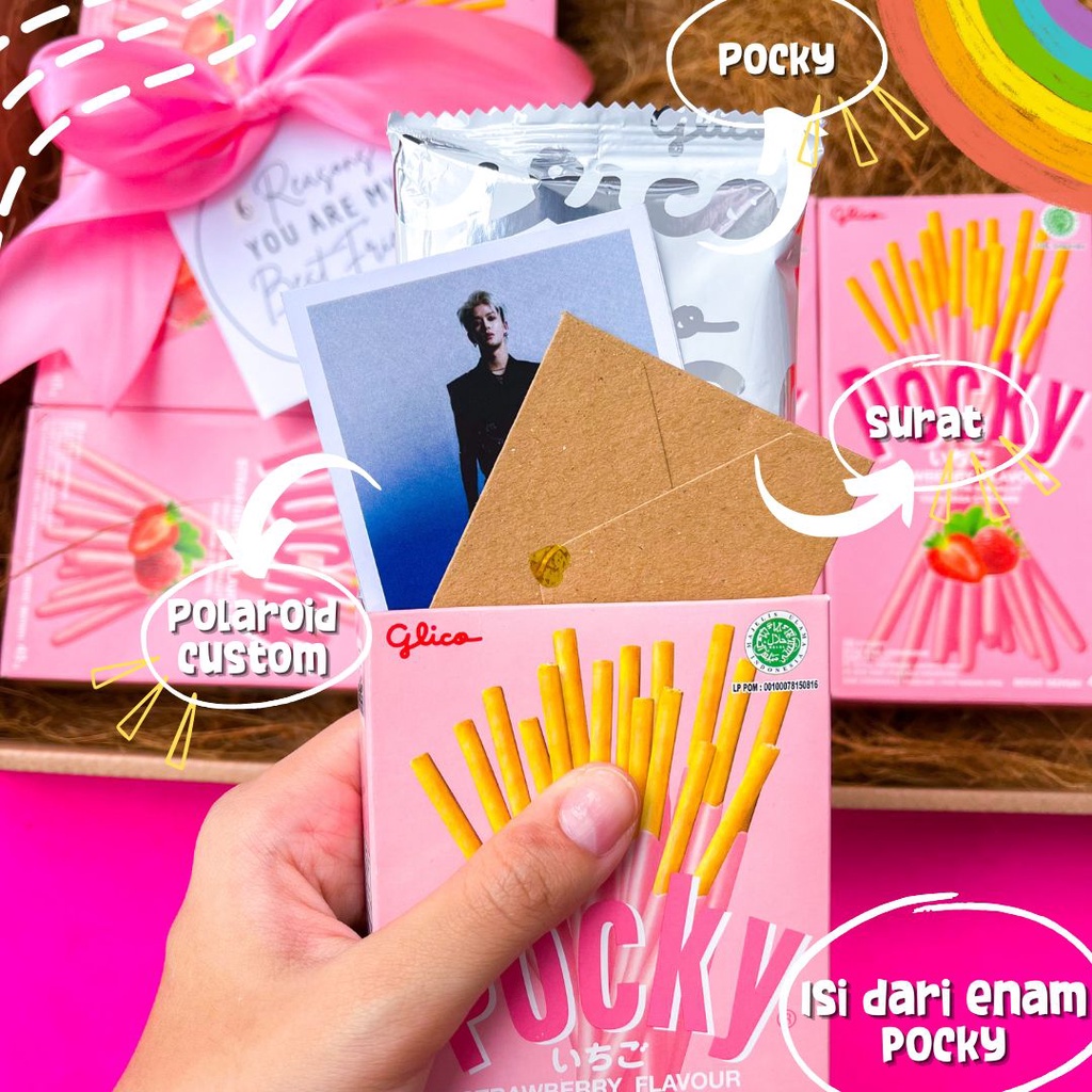 [ COLORFUL PROJECT ] POCKY LOVE ISI 4 | POCKY VIRAL COKLAT PINK MERAH FREE PACKING | POCK SUDAH BENTUK LOVE | KADO PACAR UNIK | KADO MINTA MAAF | KADO CEWEK COWOK GIFT BOX HAMPERS | KADO COKLAT