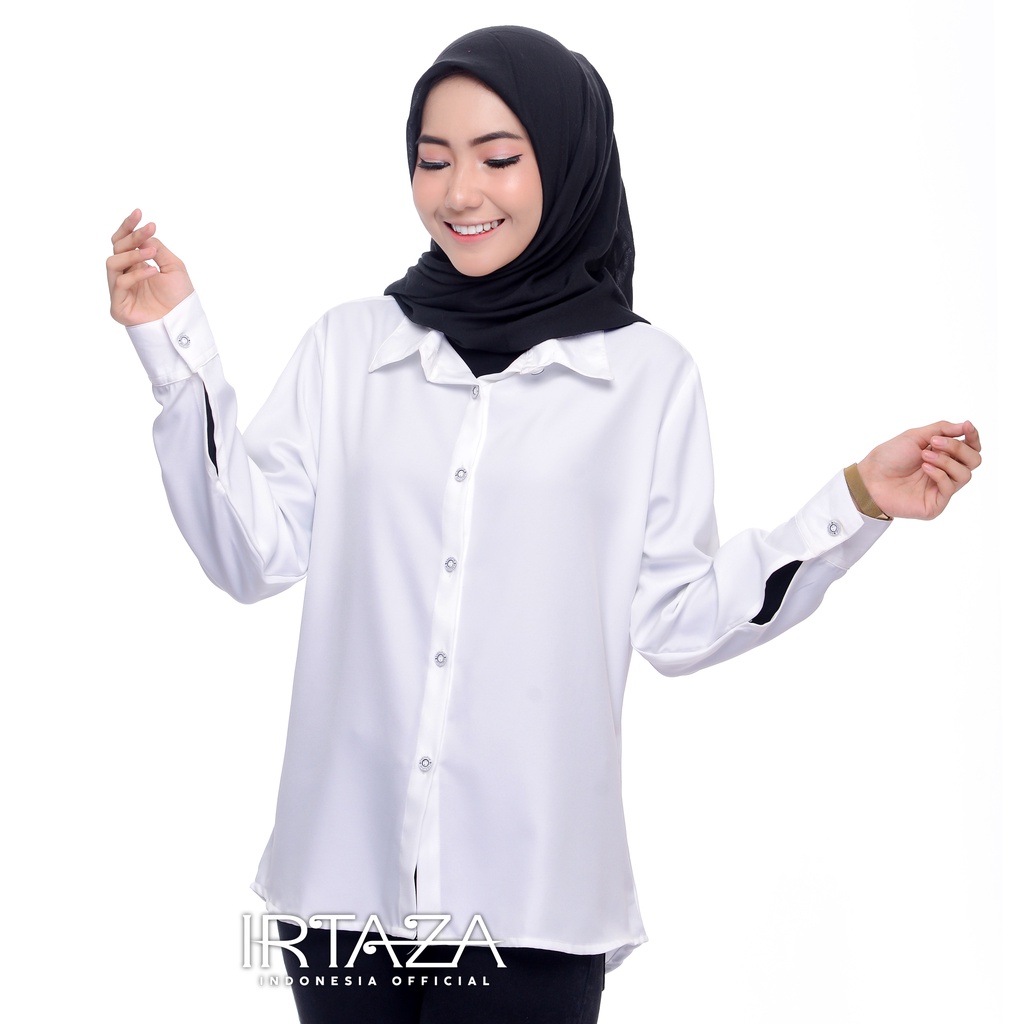 Kemeja Wanita Polos Pretty Woman Basic Original Madame Sexy-Broken White