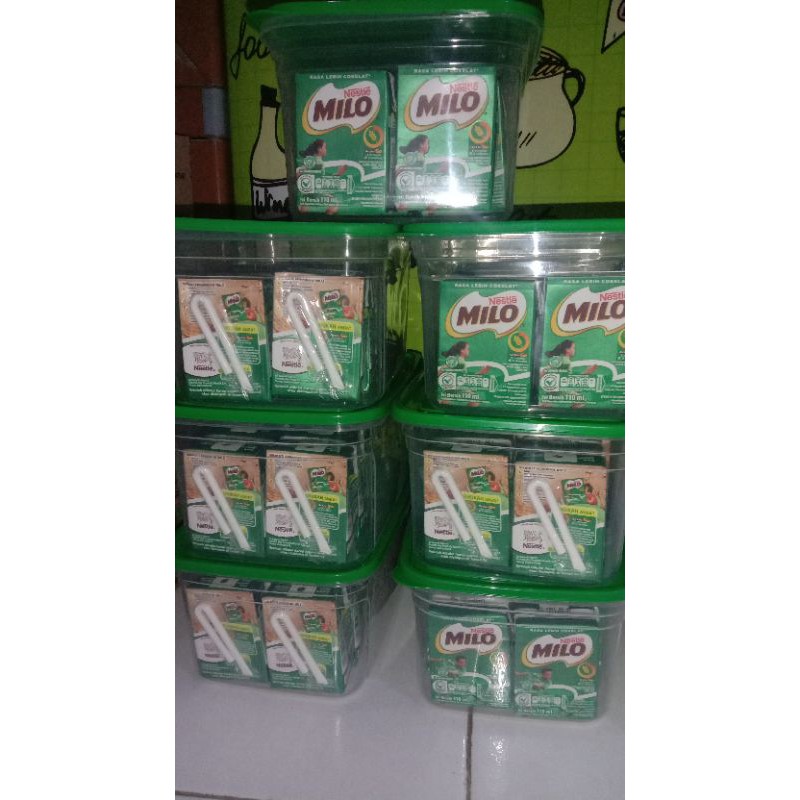 

Paket Milo isi 10 + Toples Milo