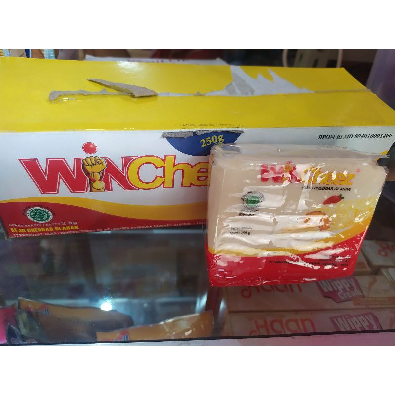 

KEJU CHEDDAR WIN CHEEZ KEMASAN 1/4KG (SATUAN)