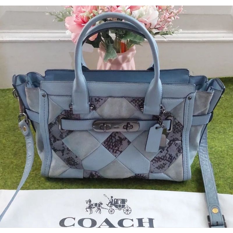 Coach swagger patchwork leather