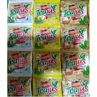 

TEA JUS MINUMAN TEH BUBUK INSTANS ALL VARIANT RASA 1 RENCENG ISI 10 SACHET