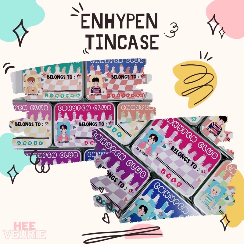 ENHYPEN CUSTOM TIN CASE (BACA DESKRIPSI)