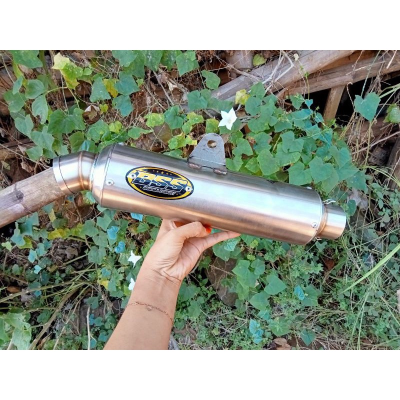slincer knalpot bss Muffler bulat jenong saringan full