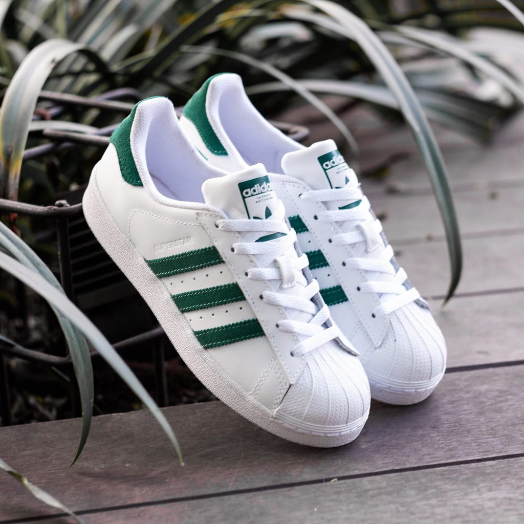 ADIDAS SUPERSTAR WHITE  GREEN