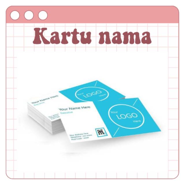 

Custom kartu nama / id card kertas perusahaan online shop mahasiswa karyawan sales promosi usaha