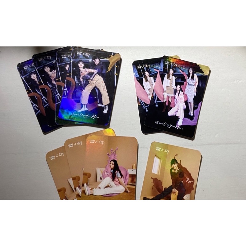 Photocard ITZY X ULTRAMILK RYUJIN YEJI YUNA LIA CHAERYEONG
