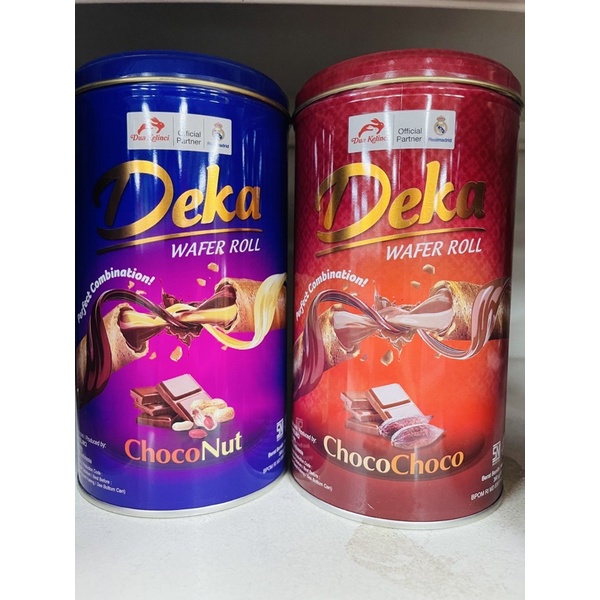 

DEKA WAFER ROLL KALENG 360 GRAM / DEKA CHOCO NUT / DEKA CHOCO CHOCO / DEKA KALENG