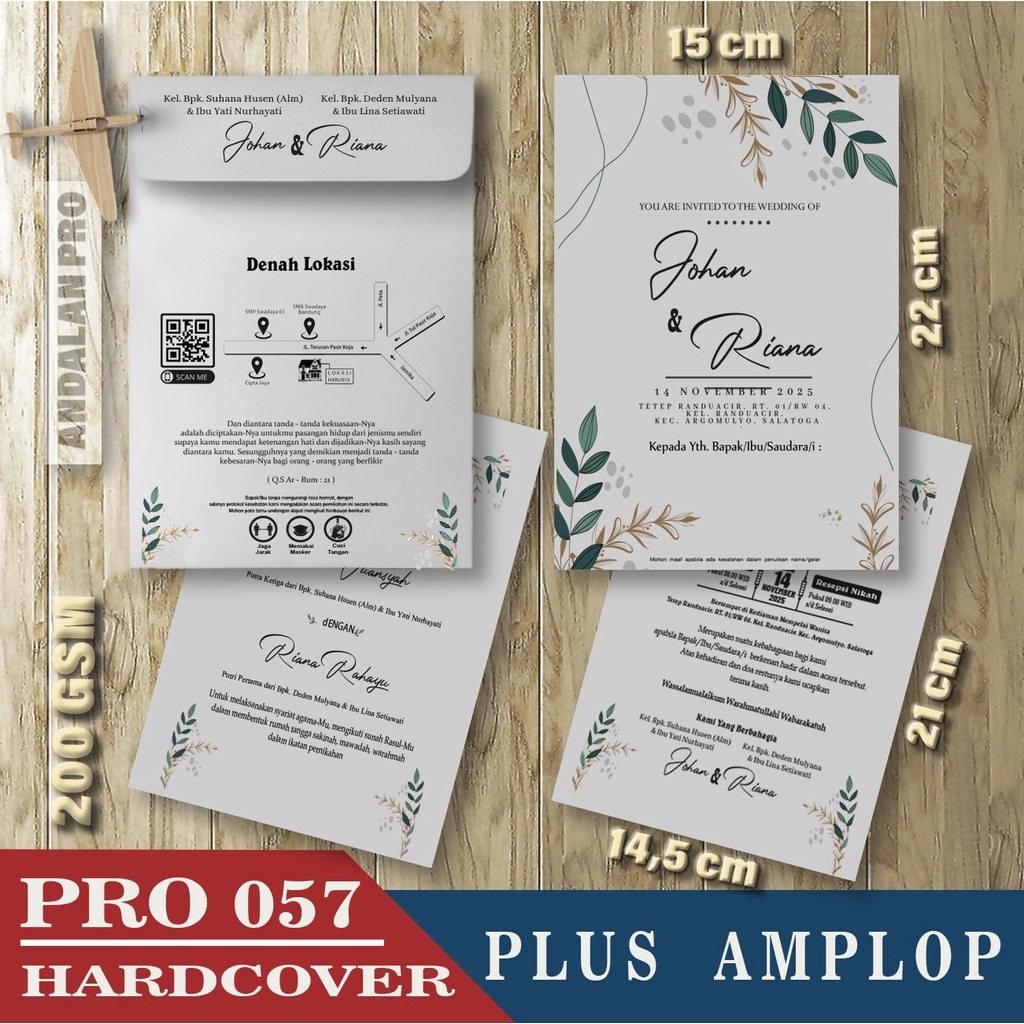 

Pro 057 HC Plus Amplop, Cetak Undangan Hardcover, Bisa Custom Desain Sendiri