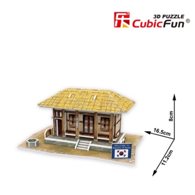 [MURAH] Cubic Fun 3D Puzzle World Style 🇰🇷 South Korea Thatched House