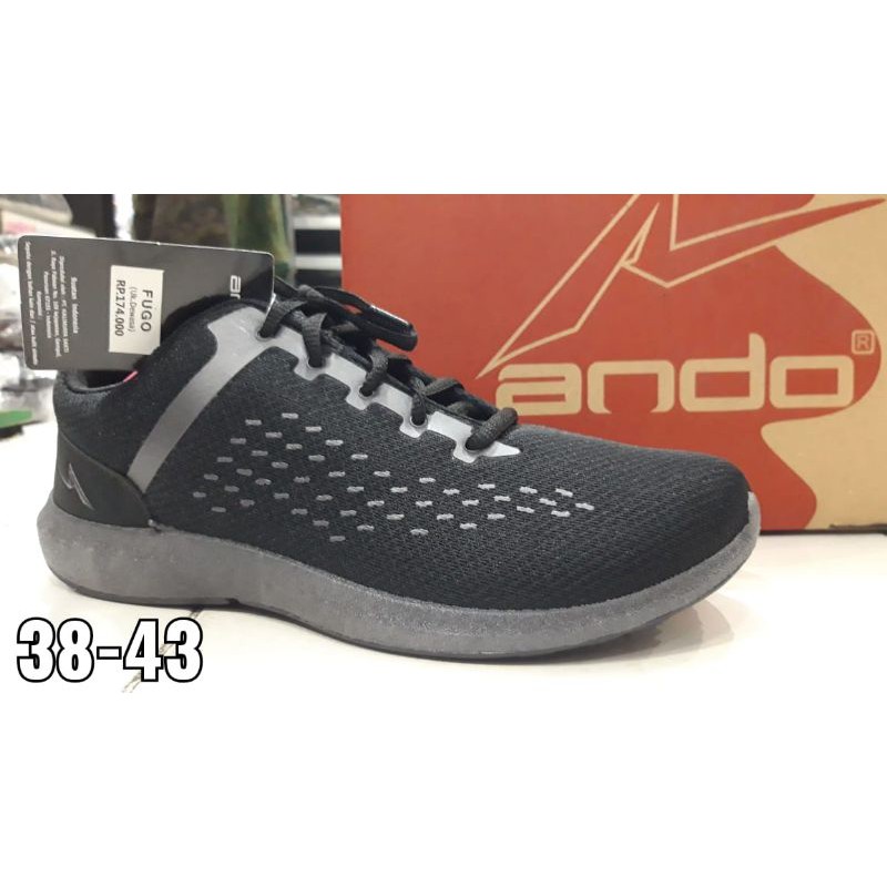Sepatu Sneakers Ando FUGO / Sneakers Tali Cowok Murah Original Ando