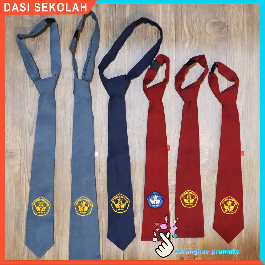 Dasi Sekolah SD SMP SMA Coklat Dasi Hitam Dasi Satpam Dasi Pramuka Dasi Kupu Kupu Dasi Bow Tie Bowtie