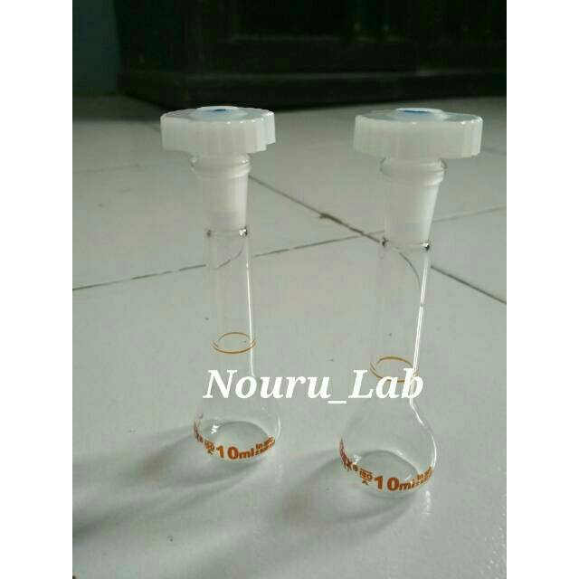 Labu ukur 10ml, 25ml, 50ml Merk Pyrex