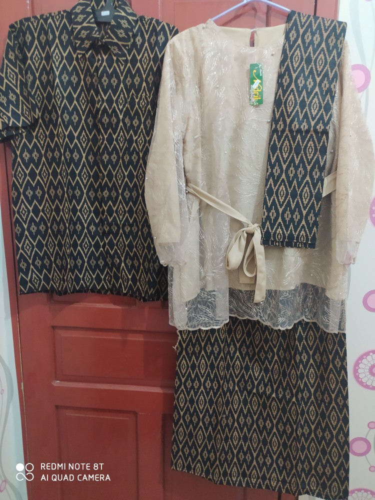 Maura Couple - Sania Ruffle Batik Couple Ori Ndoro Jowi Garansi Termurah Shopee - Batik Modern Solo