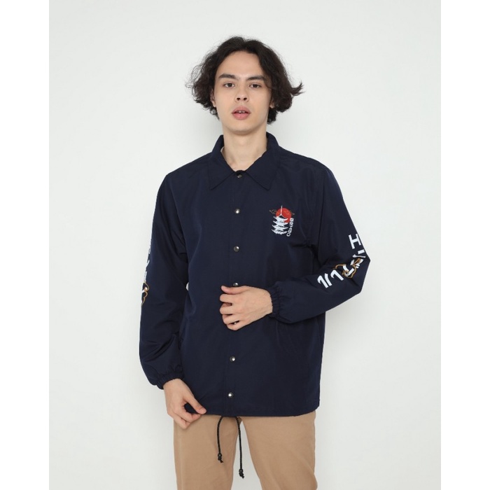 Jual Outerwear Unisex Erigo Coach Jacket Sora O Miru Taslan Navy