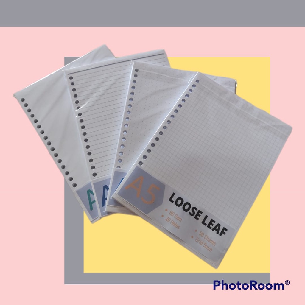 

Loose Leaf (Kertas Binder) A5 HVS
