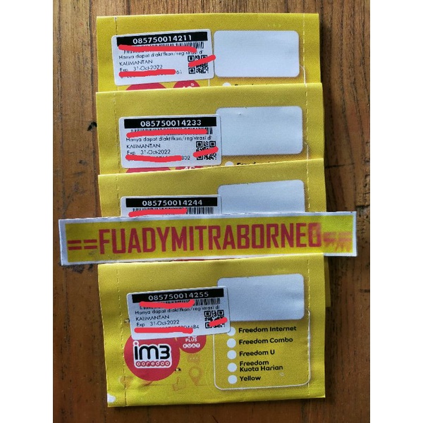 [085750014211/33/44/55] KARTU PERDANA NOMOR CANTIK NOCAN INDOSAT OOREDOO TRI TELKOMSEL XL MURAH MERI