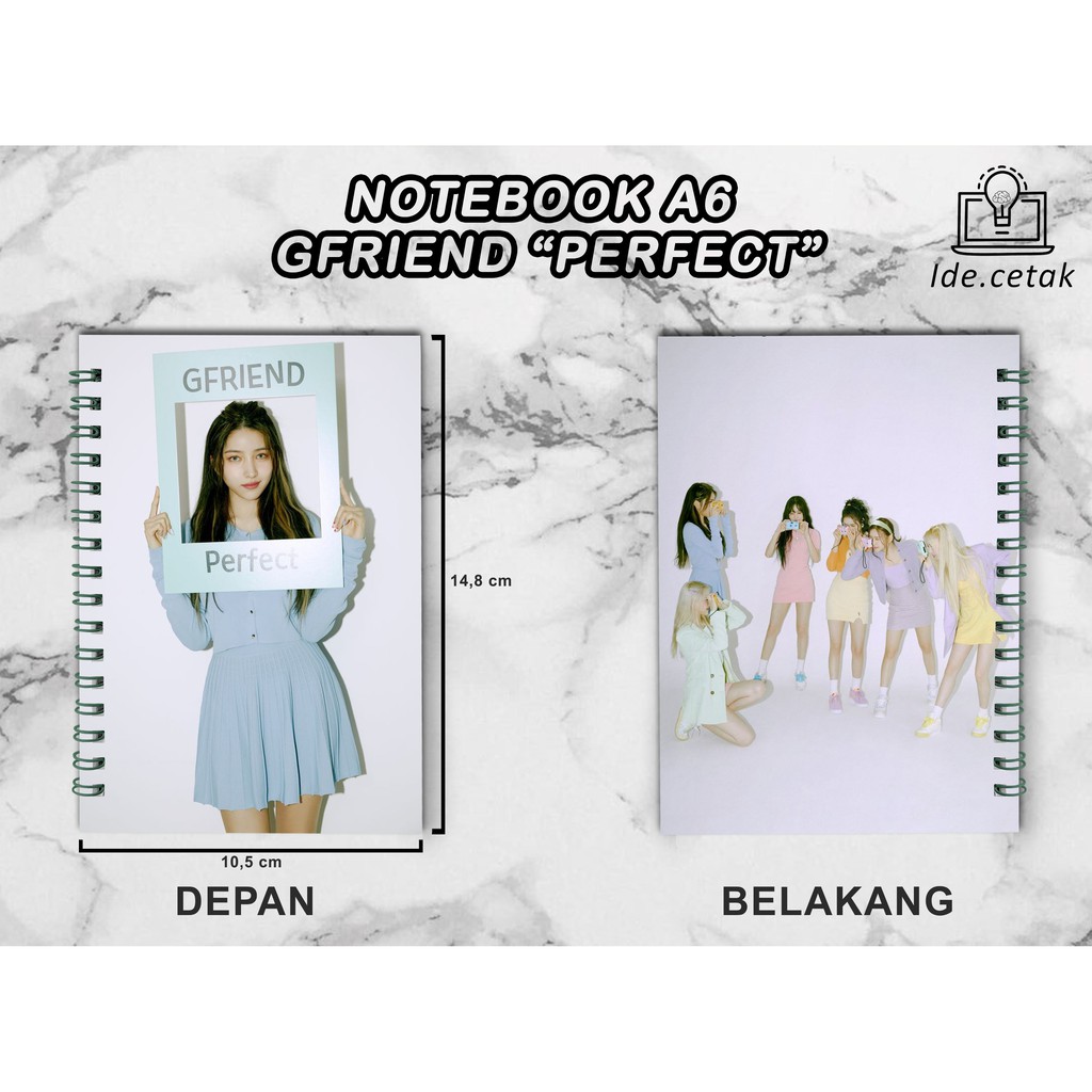 Notebook Gfriend A6 Unofficial / Buku Catatan Gfriend A6 Blocknote / Notes Kpop Murah 50 Lembar