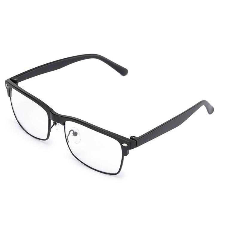 (NEW STOCK) Kaca Mata Pria Wanita Santai Gaya Korean Classic Round Glasses Sugglases Frame Hitam K10