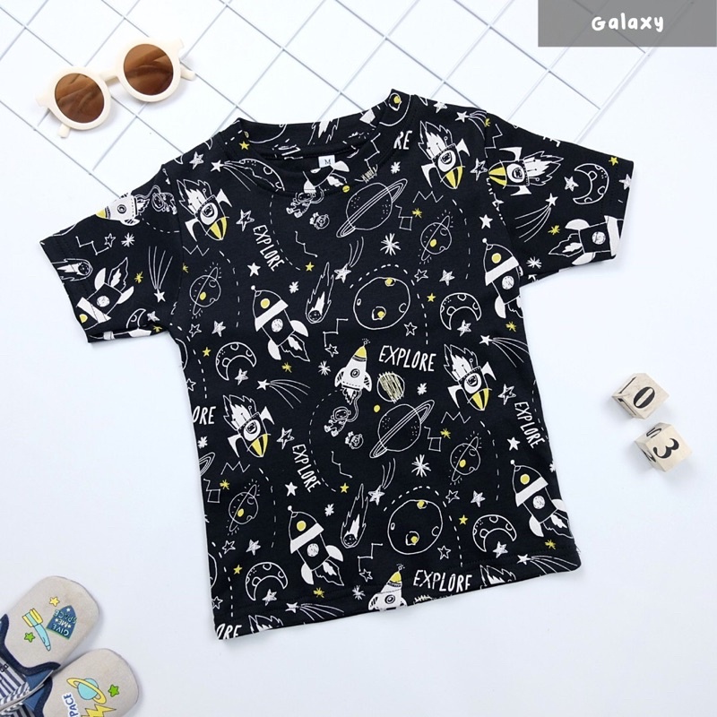 Kaos Anak Unisex Printed Motif T-shirt 1-6 Year