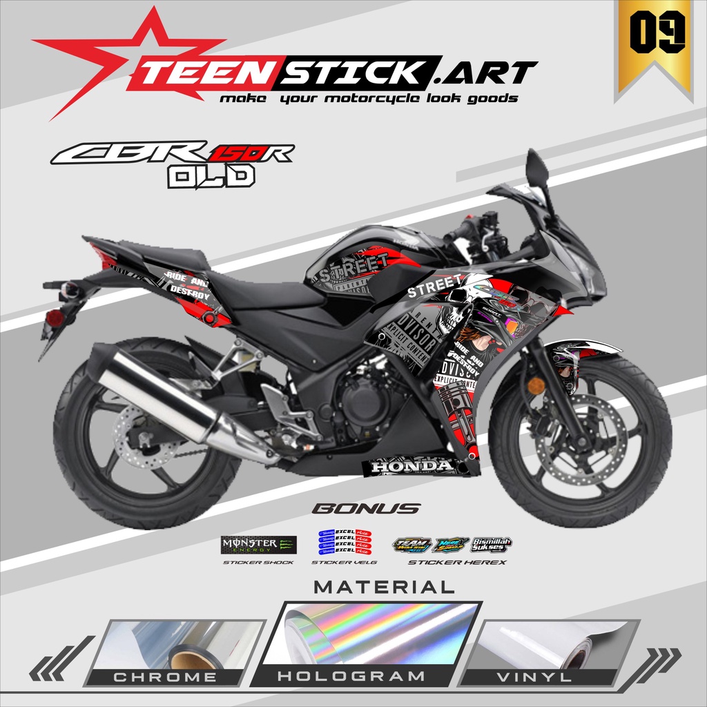 STRIPING HONDA CBR K45 - STRIPING HOLOGRAM HONDA CBR K45 2014-2016 RACING