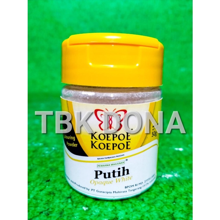 

ds20111w Pewarna Makanan Putih Koepoe-Koepoe 50Gr Xz20X1Z11