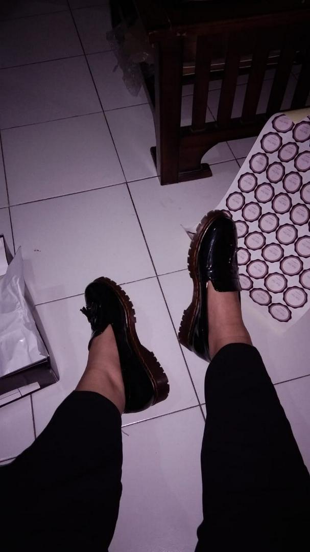 Arskaprojects Sepatu Kerja Wanita Hazel Glossy Black, Premium Murah Handmade