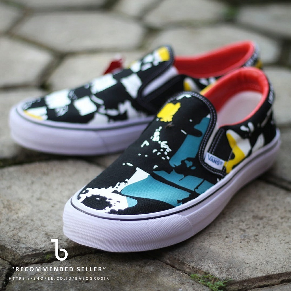 PROMO Sepatu Slip On Pria dan Wanita | Vans Slip On SF V66 Zine Premium TOP Quality