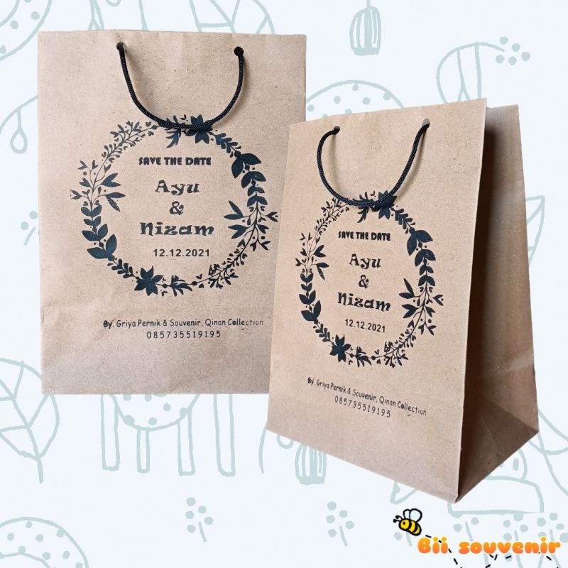 

PAPERBAG WARNA COKLAT UKURAN R7 20*15*25