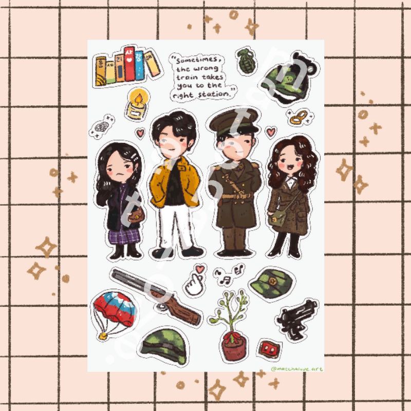 Crash Landing on You Kdrama Stickers